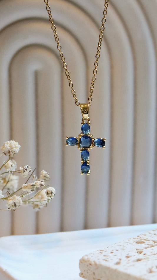 Sapphire Crystal Cross