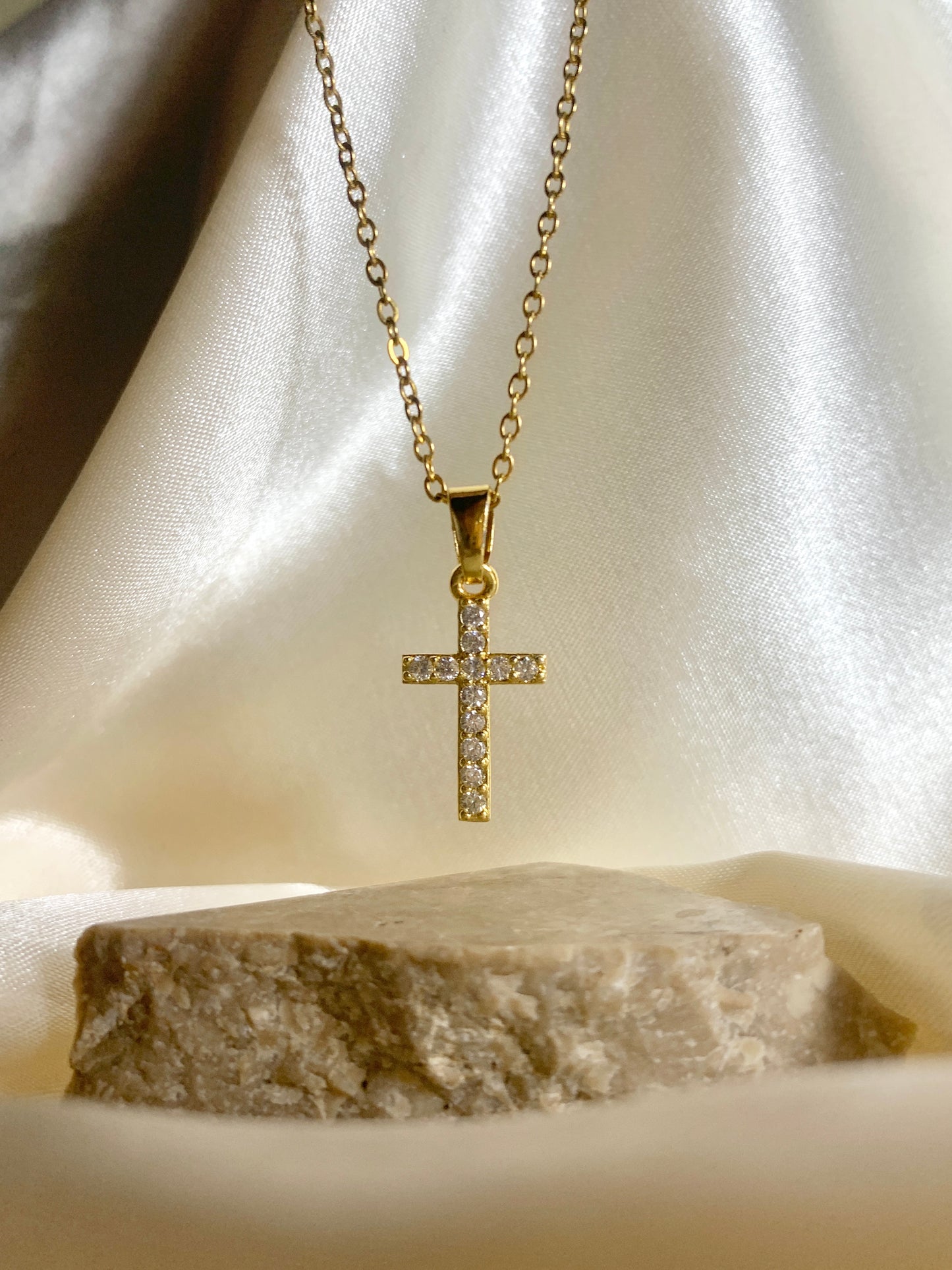 Crystal Cross Necklace