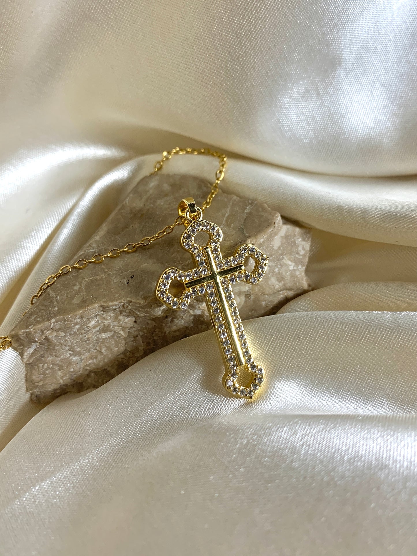 Crystal Zirconia Cross