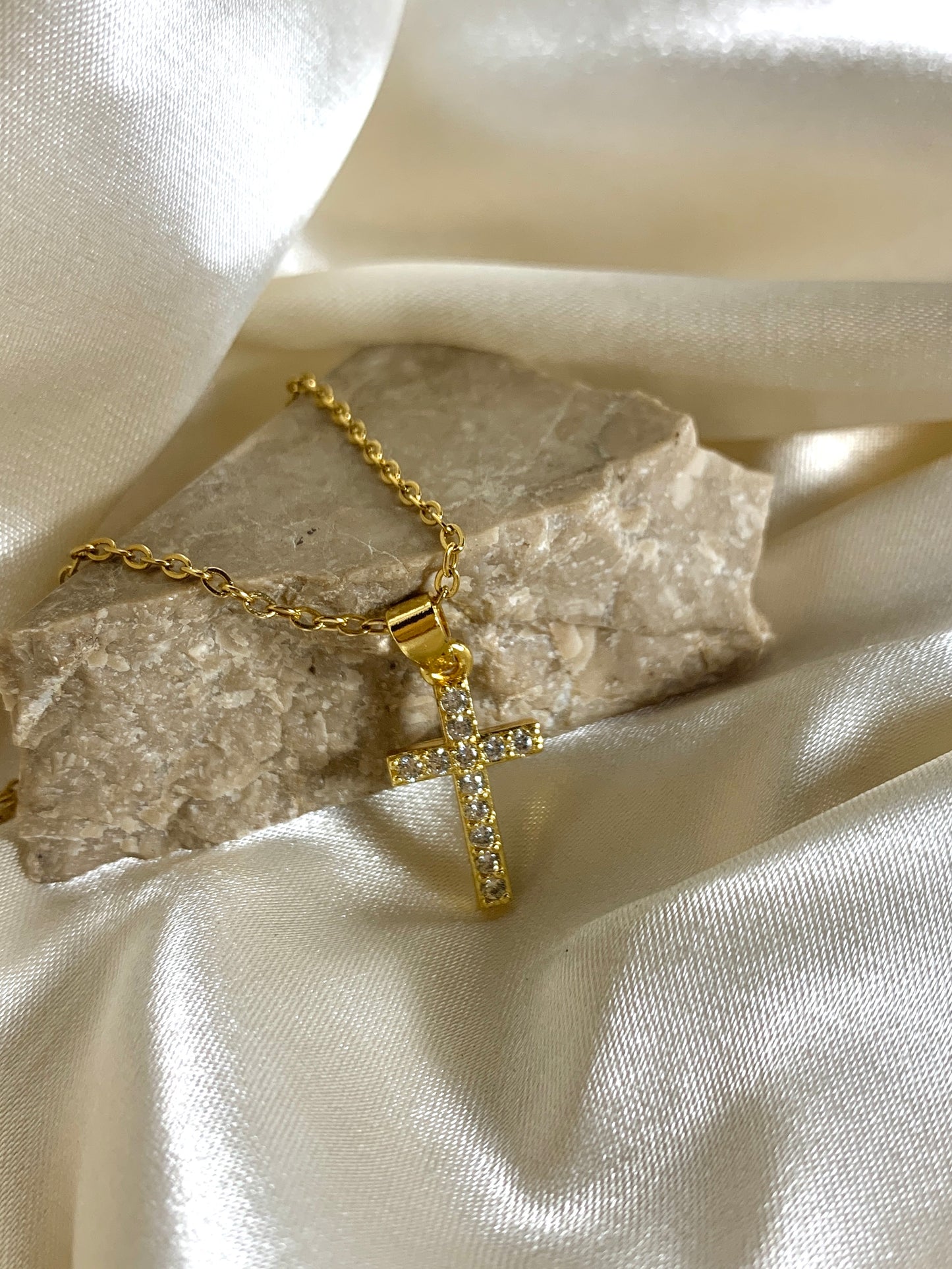 Crystal Cross Necklace