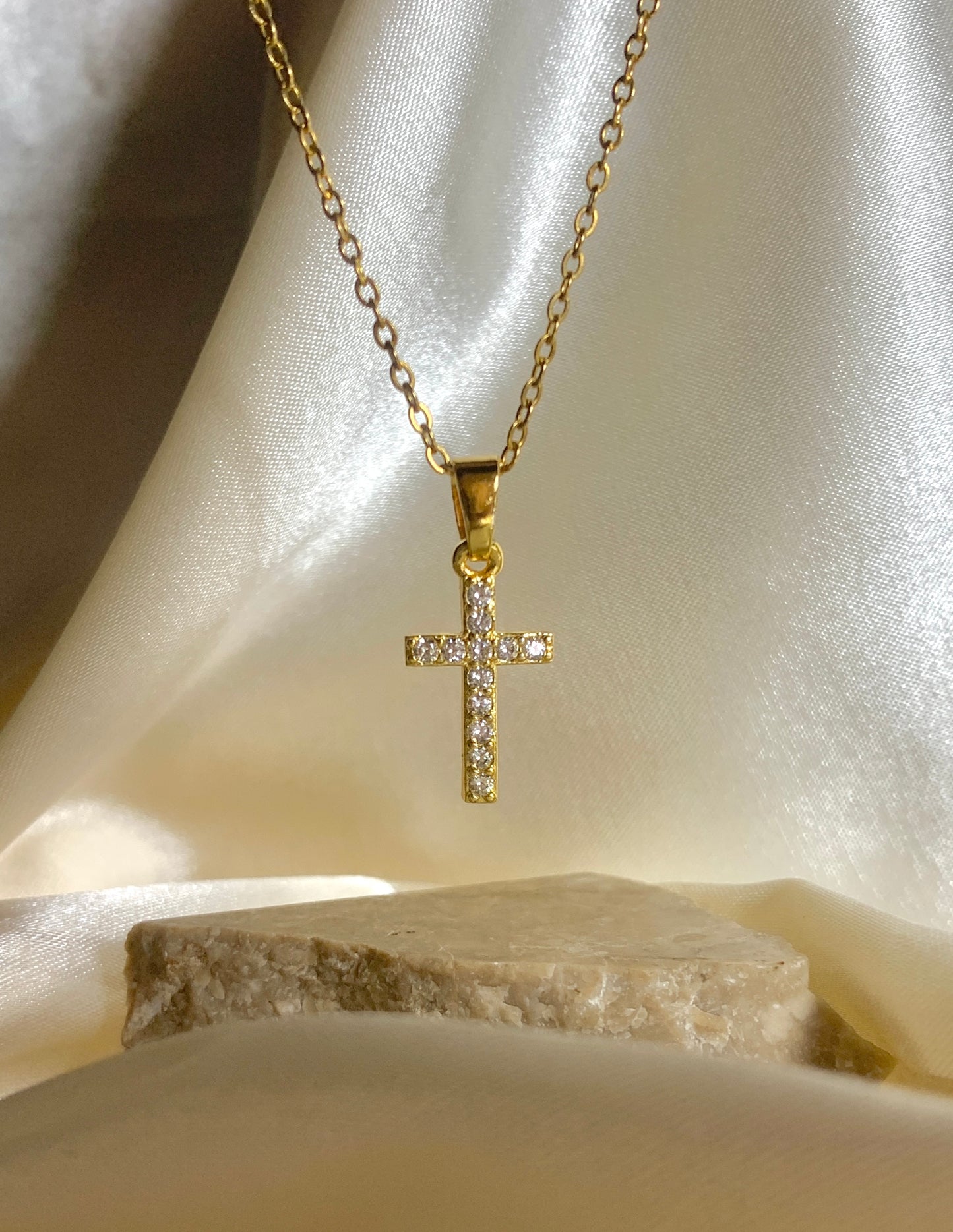 Crystal Cross Necklace