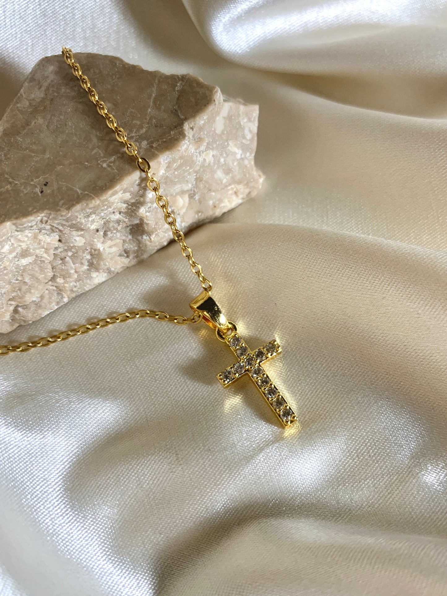 Crystal Cross Necklace