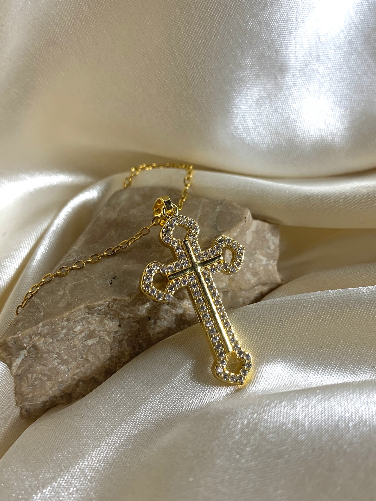 Crystal Zirconia Cross